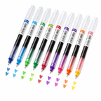 10-Pack Quick Dry Gel Pens – 0.5mm Fine Tip for Writing, Drawing & Study
