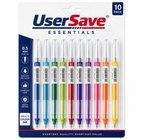 10-Pack Quick Dry Gel Pens – 0.5mm Fine Tip for Writing, Drawing & Study