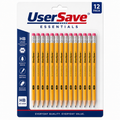 12-Pack HB Wooden Pencils with Erasers – Pre-Sharpened Graphite Pencils for School & Office