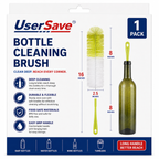16-Inch Bottle Cleaning Brush – Long-Reach Cleaner for Bottles, Flasks and Tumblers