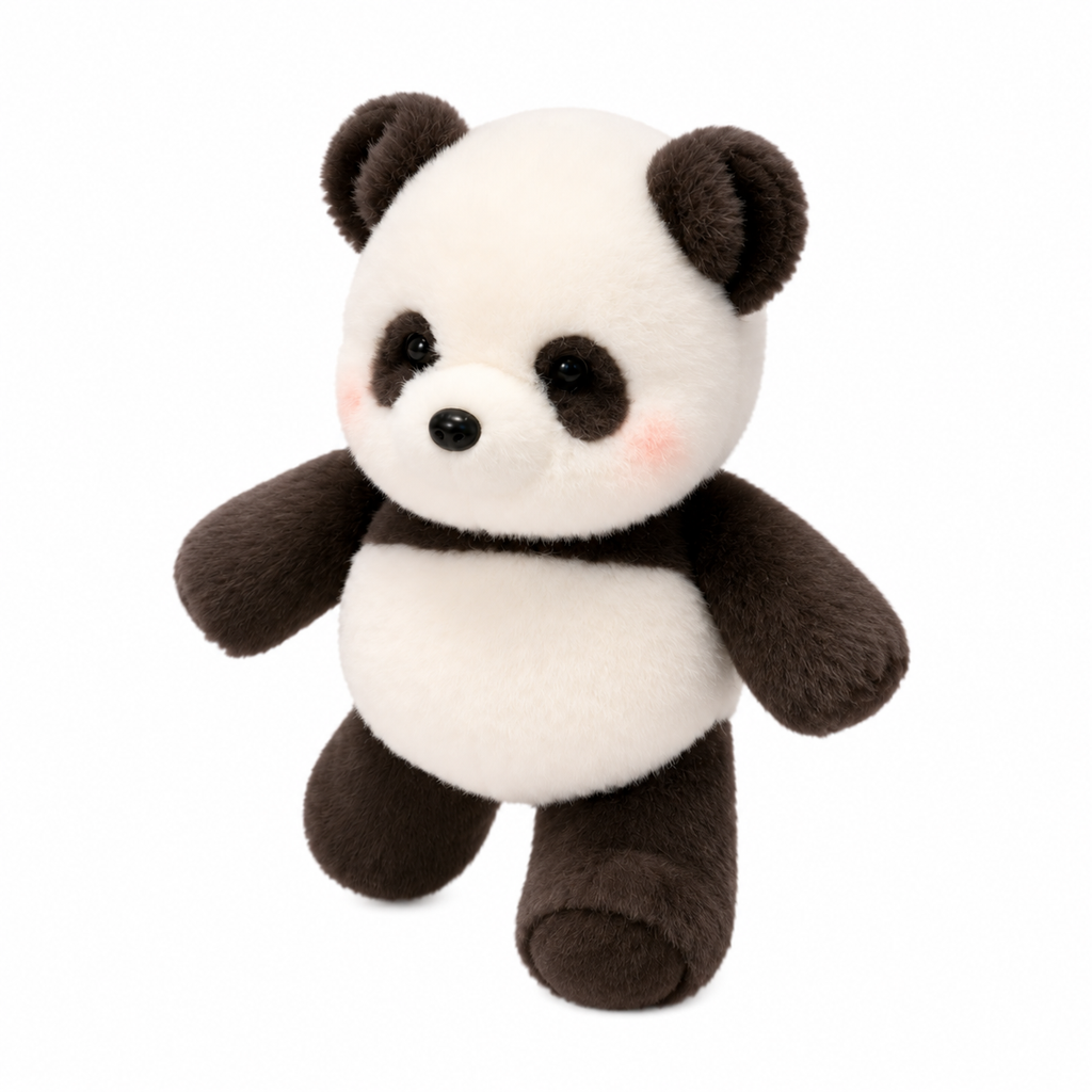 55cm Kawaii Running Panda Plush Toy – Soft Stuffed Animal Cushion Gift