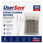 Bottle and Straw Cleaning Brush Kit – Flexible Nylon Cleaning Brushes for Cups and Containers