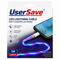 LED Lightning Charging Cable – 1m Flowing Light Fast Charging Cable