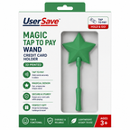 Green 3D Printed Magic Tap to Pay Wand Credit Card Holder