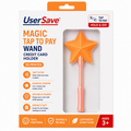 Orange 3D Printed Magic Tap to Pay Wand Credit Card Holder