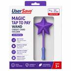 Purple 3D Printed Magic Tap to Pay Wand Credit Card Holder