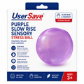 Purple Slow Rise Sensory Stress Ball – Soft Squishy Fidget Toy for Relaxation